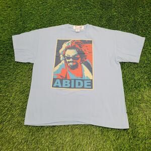 Vintage 90s Big-Lebowski Abide Movie Shirt XL 23x27 Crop